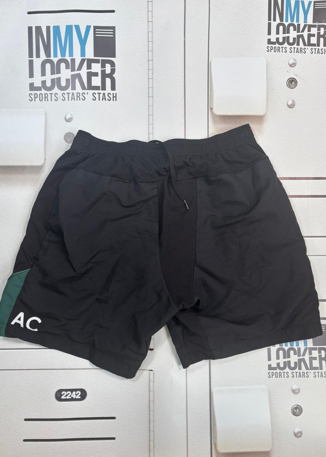 Alex Coles - Northampton Saints Initialled Gym Shorts [Black & Green]