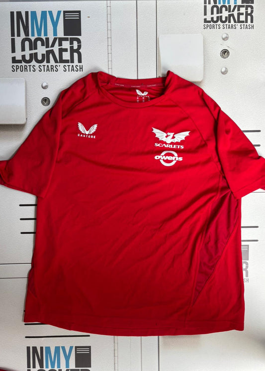Henry Thomas - Scarlets Rugby Lightweight Gym Shirt [Red]