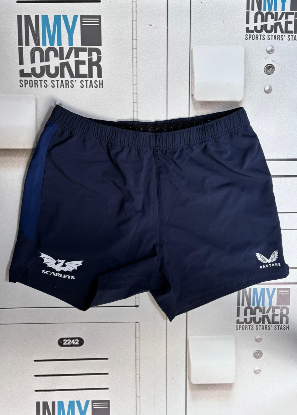 Henry Thomas - Scarlets Rugby Training Shorts [Navy]