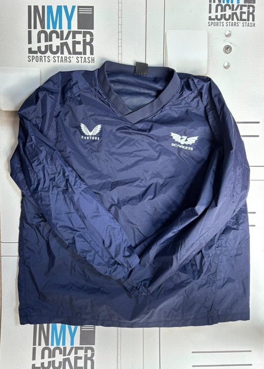 Henry Thomas - Scarlets Rugby Waterproof Training Top [Navy]