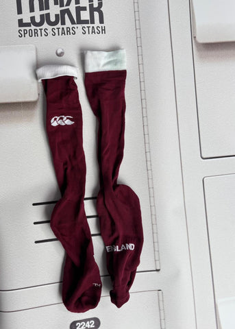 Marcus Watson - England Rugby Match Socks [Burgundy]