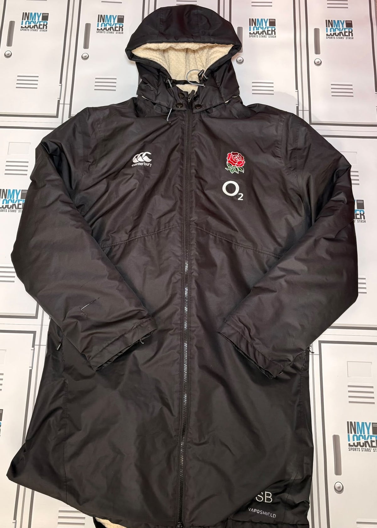 Steve Borthwick - England Rugby Canterbury Padded Coat Initialled SB [Black]