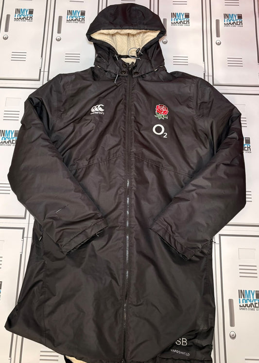 Steve Borthwick - England Rugby Canterbury Padded Coat Initialled SB [Black]