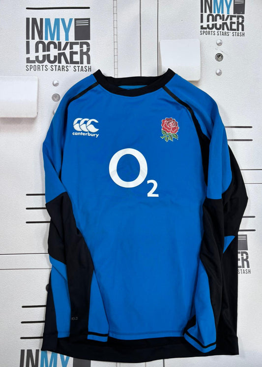 Elliott Stooke - England Rugby Long Sleeve Training Shirt [Blue & Navy]