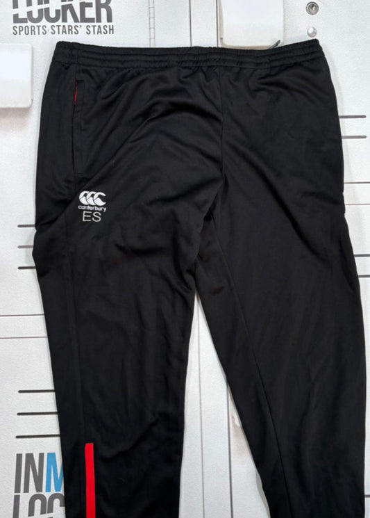 Elliott Stooke - Initialled England Rugby Gym Joggers [Black & Red]