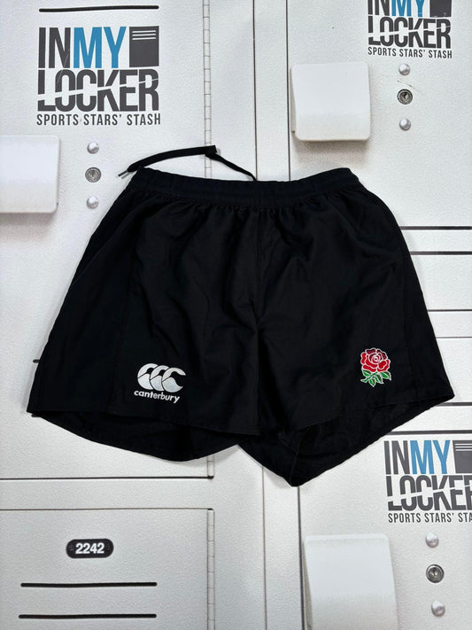Elliott Stooke - Initialled England Rugby Training Shorts [Black]