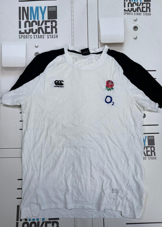 Elliott Stooke - England Rugby Casual T-Shirt [White & Black]