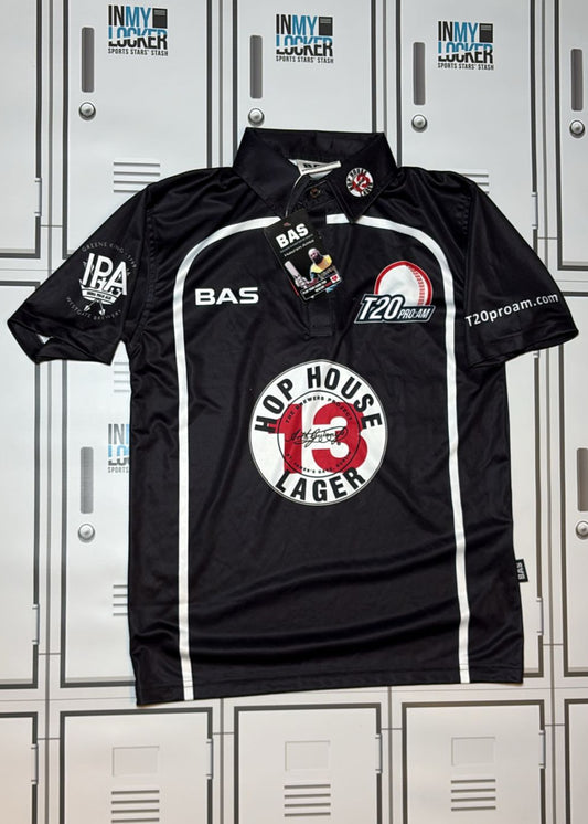 T20 Pro AM Cricket Buttoned Playing Shirt [Black]