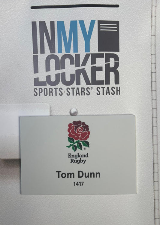 England Rugby - Tom Dunn Changing Room Name Plate [White]