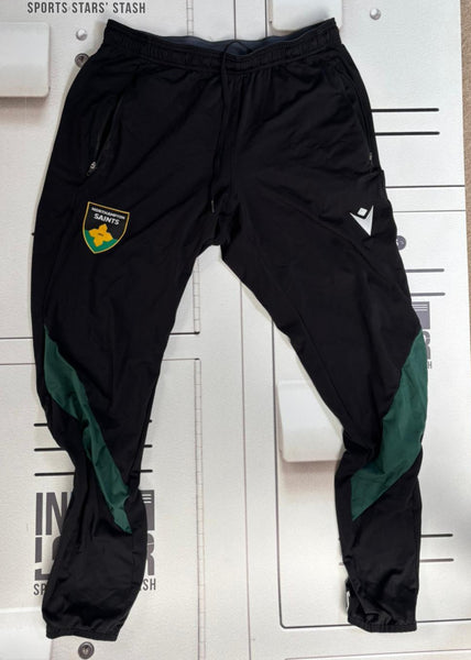 Tom Seabrook - Northampton Saints Initialled Gym Joggers [Black & Green]