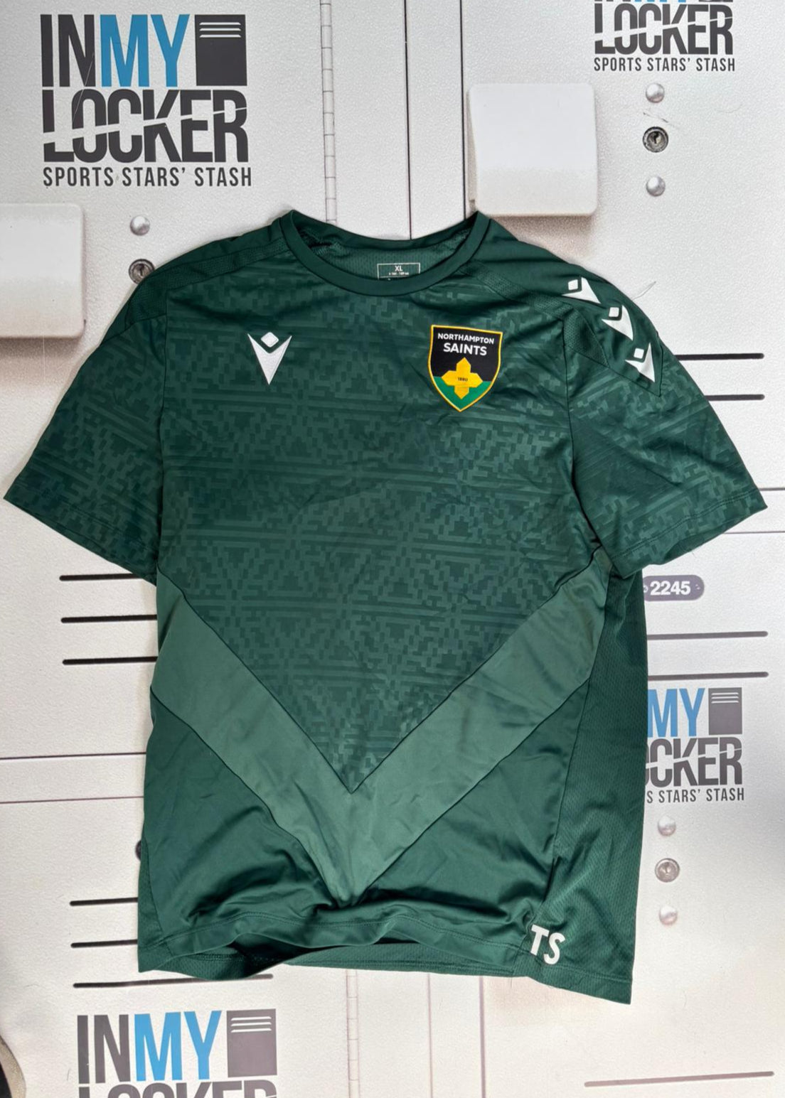 Tom Seabrook - Northampton Saints Initialled Gym T-Shirt  [Green]