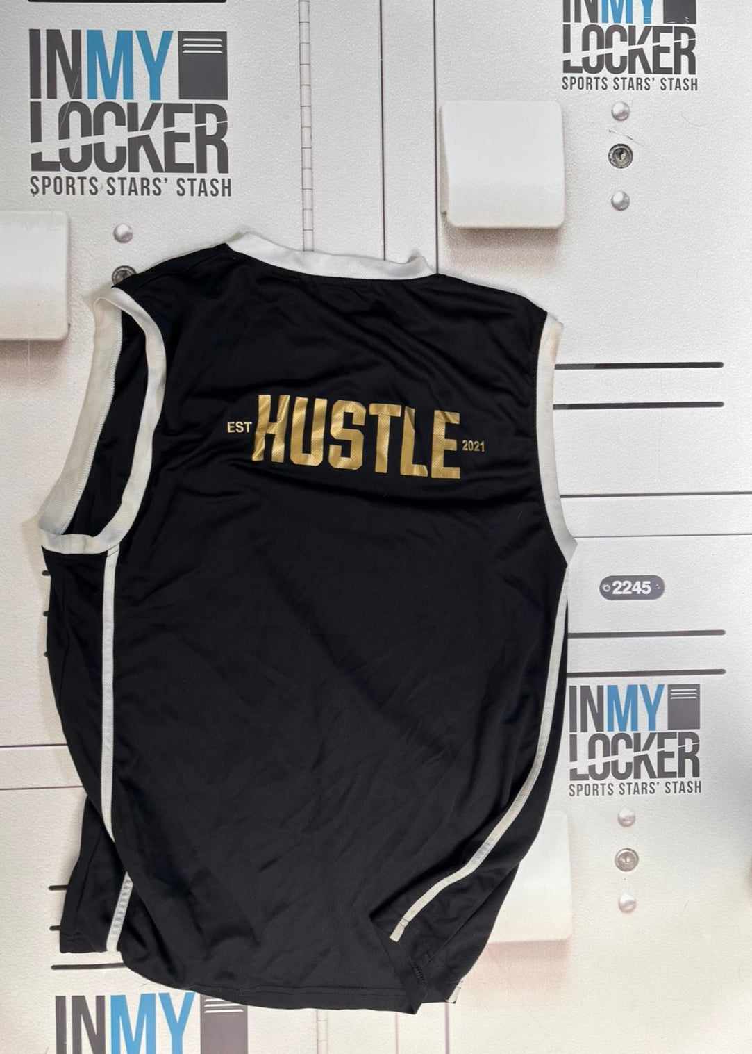Tom Seabrook - Northampton Saints 'Hustle' Gym Vest [Black & Gold]