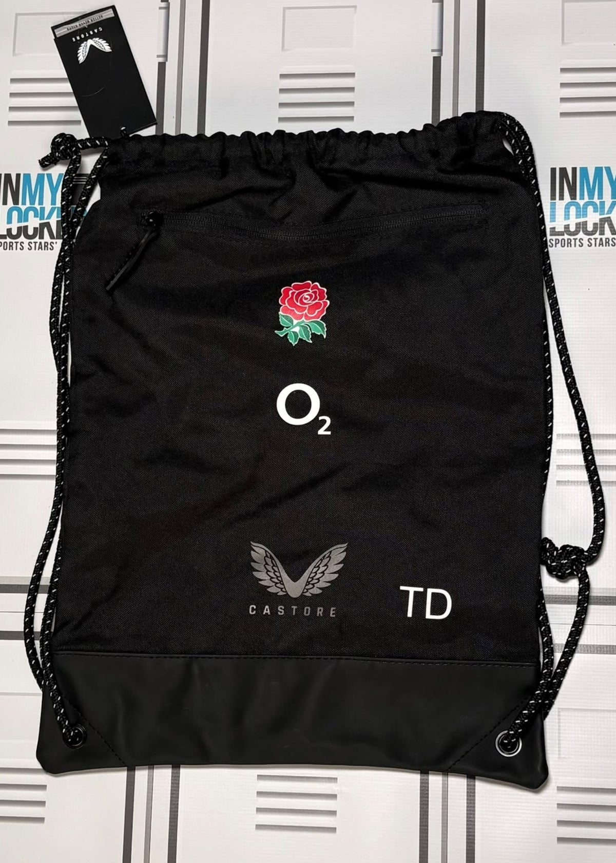 Theo Dan - England Rugby Castore Gym Bag Initialled TD [Black]