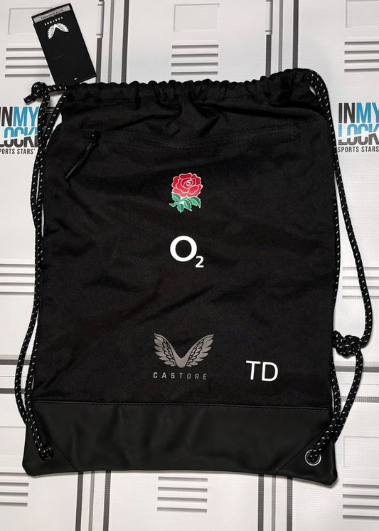 Theo Dan - England Rugby Castore Gym Bag Initialled TD [Black]