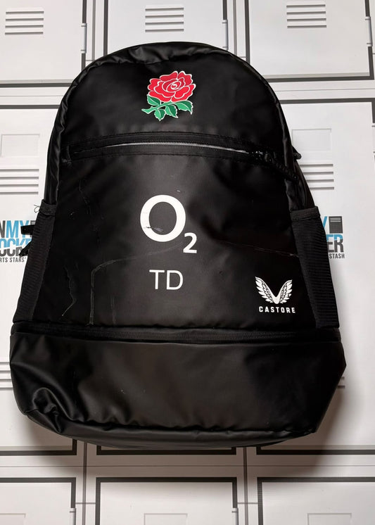 Theo Dan - England Rugby Castore Rucksack Initialled TD [Black]