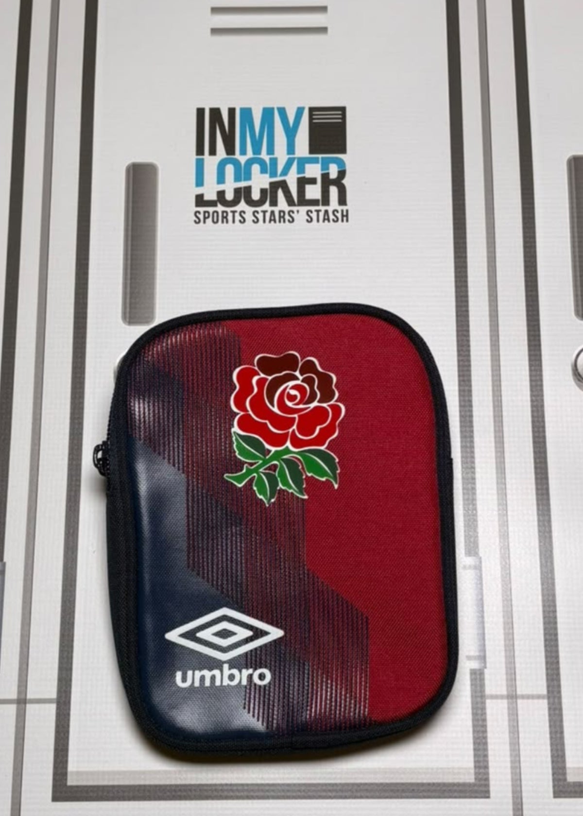 Theo Dan - England Rugby Umbro Personal Item Bag Initialled TD [Navy and Red]