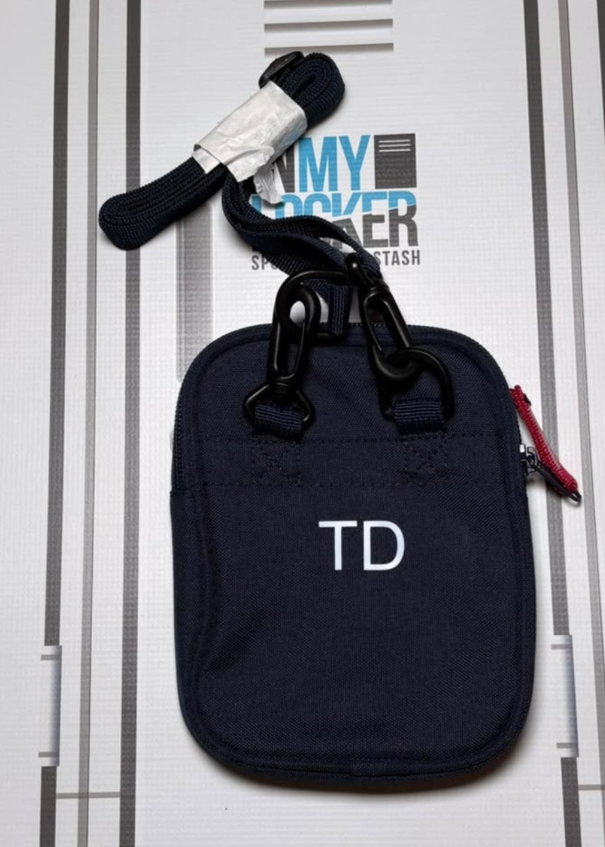 Theo Dan - England Rugby Umbro Personal Item Bag Initialled TD [Navy and Red]