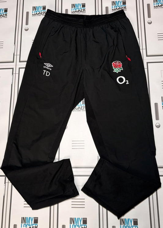 Theo Dan - England Rugby Umbro Training Trousers Initialled TD [Black]