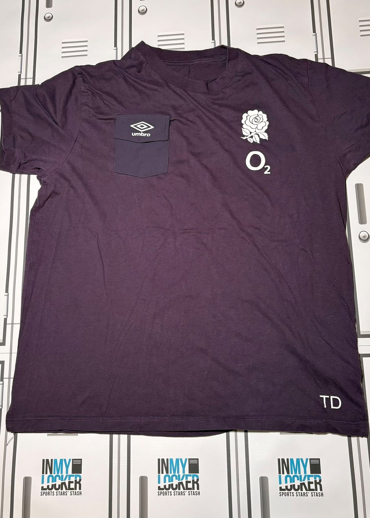 Theo Dan - England Umbro Leisure T-Shirt Initialled TD [Navy]