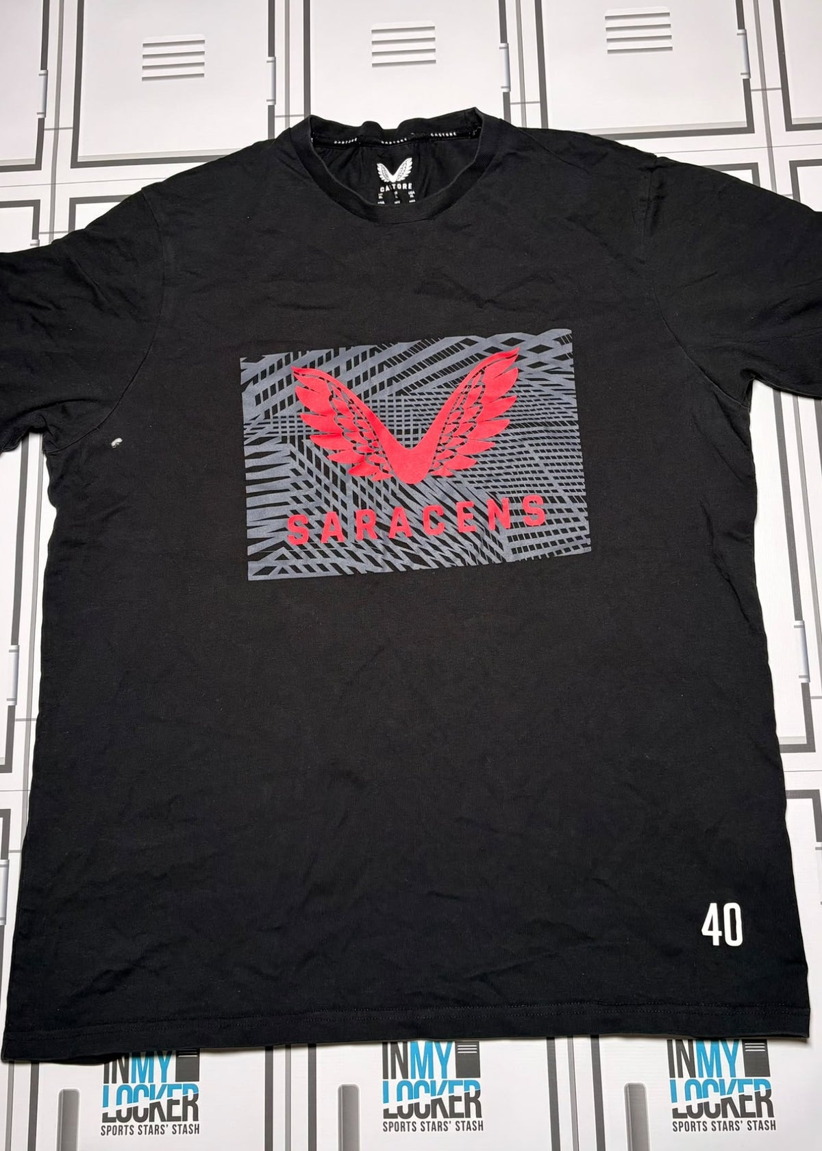 Theo Dan - Saracens Castore Leisure T-Shirt Numbered 40 [Black]