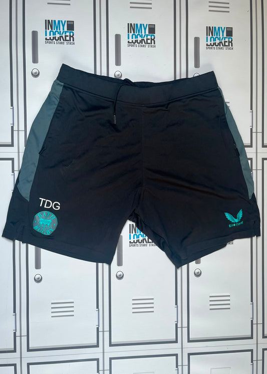 Tom de Glanville - Bath Rugby Castore Gym Shorts Initialled TDG [Black]