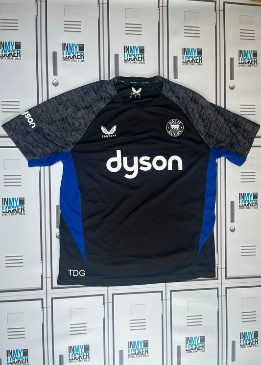 Tom de Glanville - Bath Rugby Castore Gym T-Shirt Initialled TDG [Black]