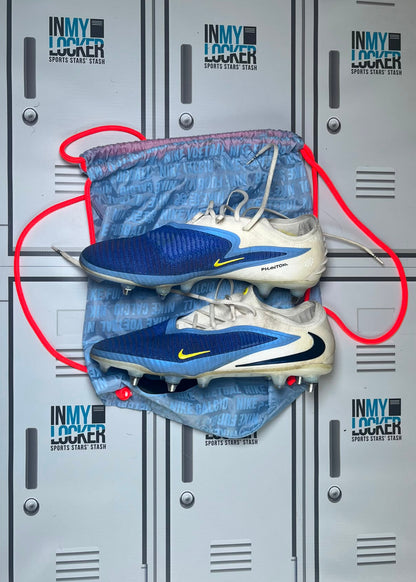 Tom de Glanville - Nike Phantom Hybrid Rugby Boots [Blue and White]