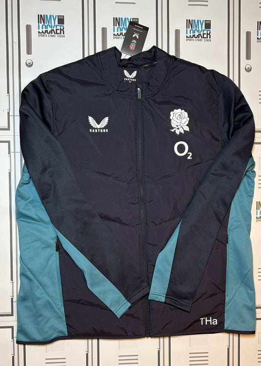 Tom Harrison - England Rugby Castore Training Jacket Initialled THa [Navy]