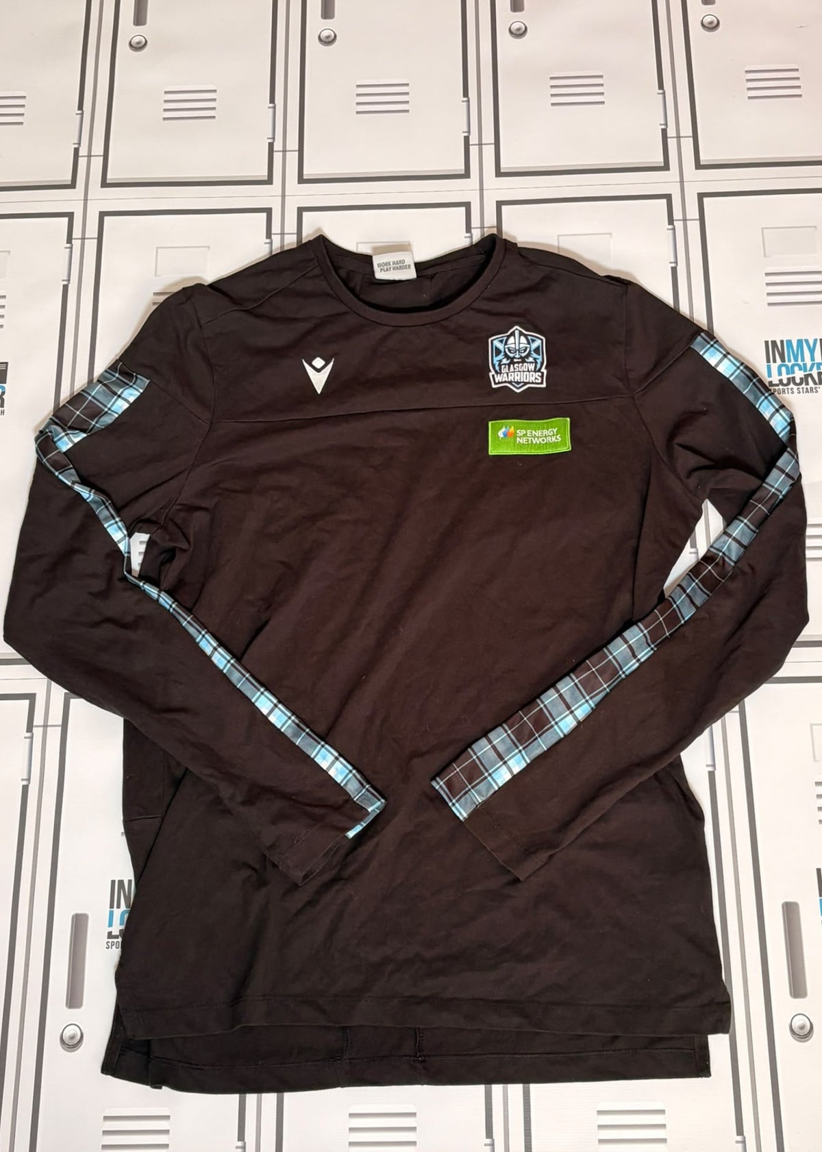 Tom Jordan - Macron Glasgow Warriors Long Sleeve Top [Black]
