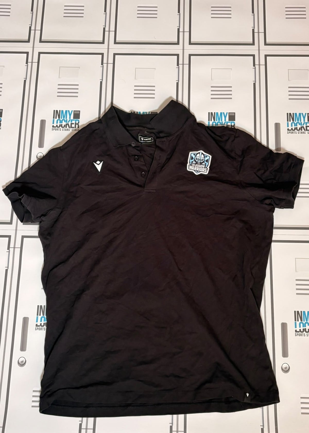 Tom Jordan - Macron Glasgow Warriors Polo Shirt [Black]