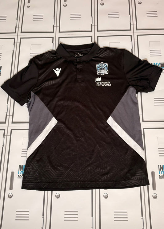Tom Jordan - Macron Glasgow Warriors Technical Polo Shirt [Black]