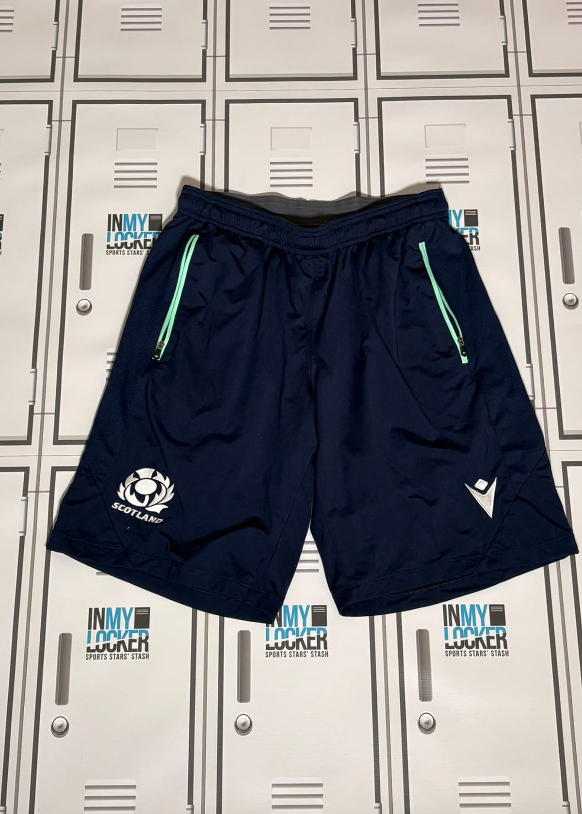 Tom Jordan - Scotland Rugby Macron Gym Shorts [Navy]