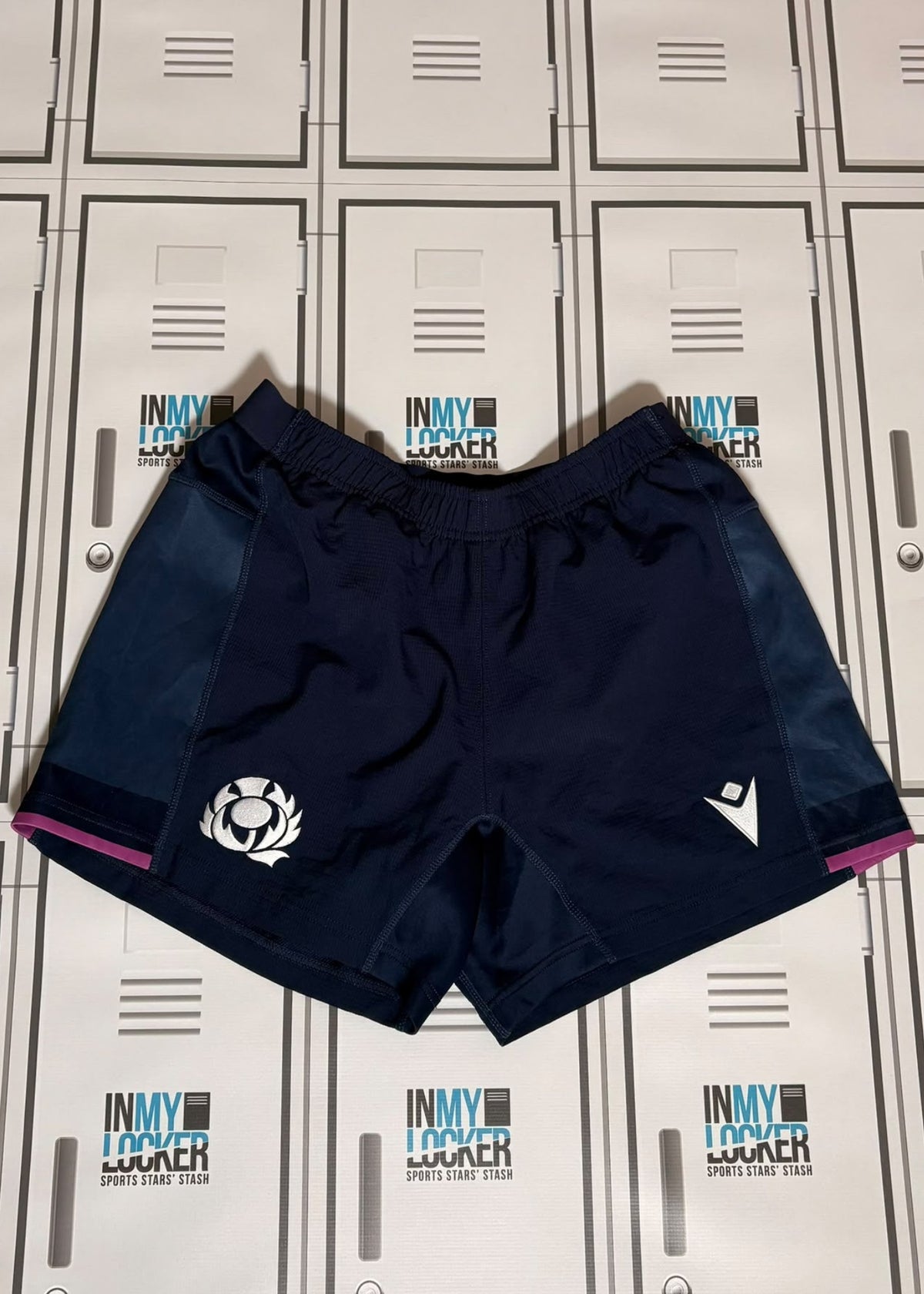 Tom Jordan - Scotland Rugby Macron Training Shorts [Navy]