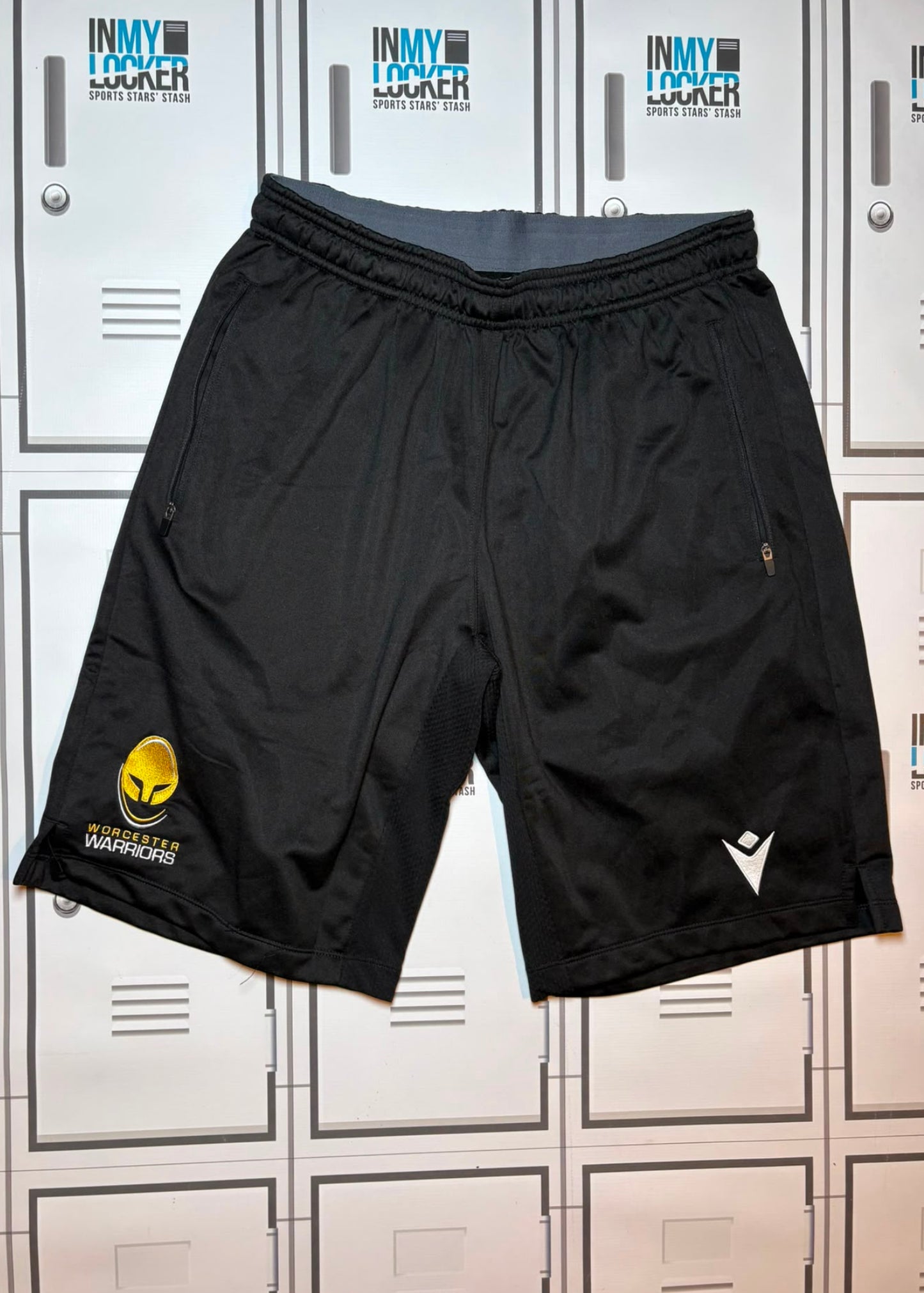 Tom Seabrook - Worcester Warriors Macron Gym Shorts [Black]