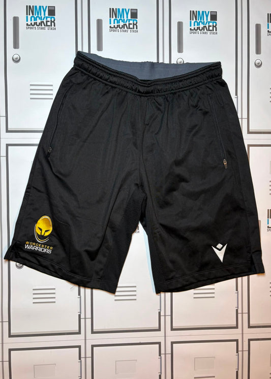 Tom Seabrook - Worcester Warriors Macron Gym Shorts [Black]
