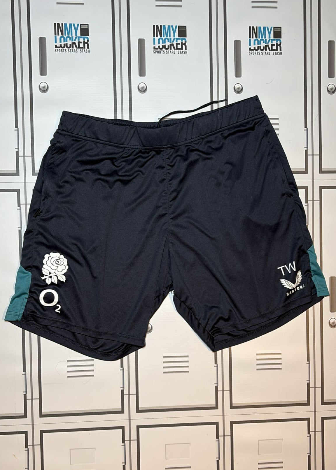 Tom Willis - England Rugby Castore Gym Shorts Initialled TW [Navy]