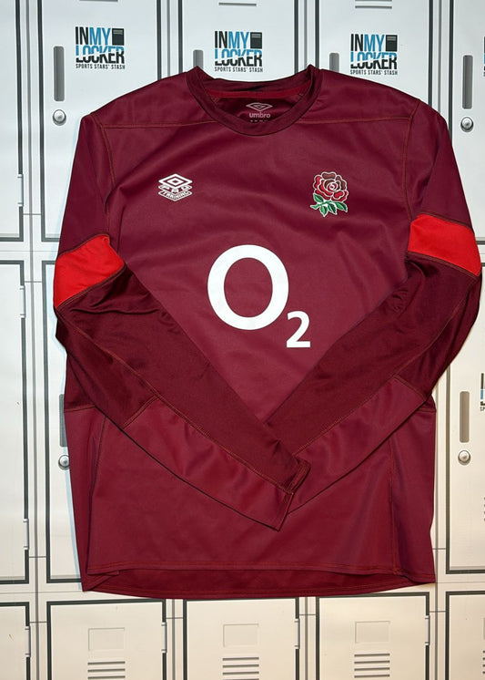 Tom Willis - England Rugby Umbro Long Sleeve Contact Top [Red]