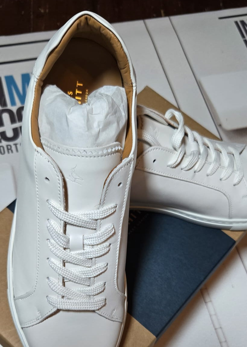 Charles Tyrwhitt England Leather Trainers [White]