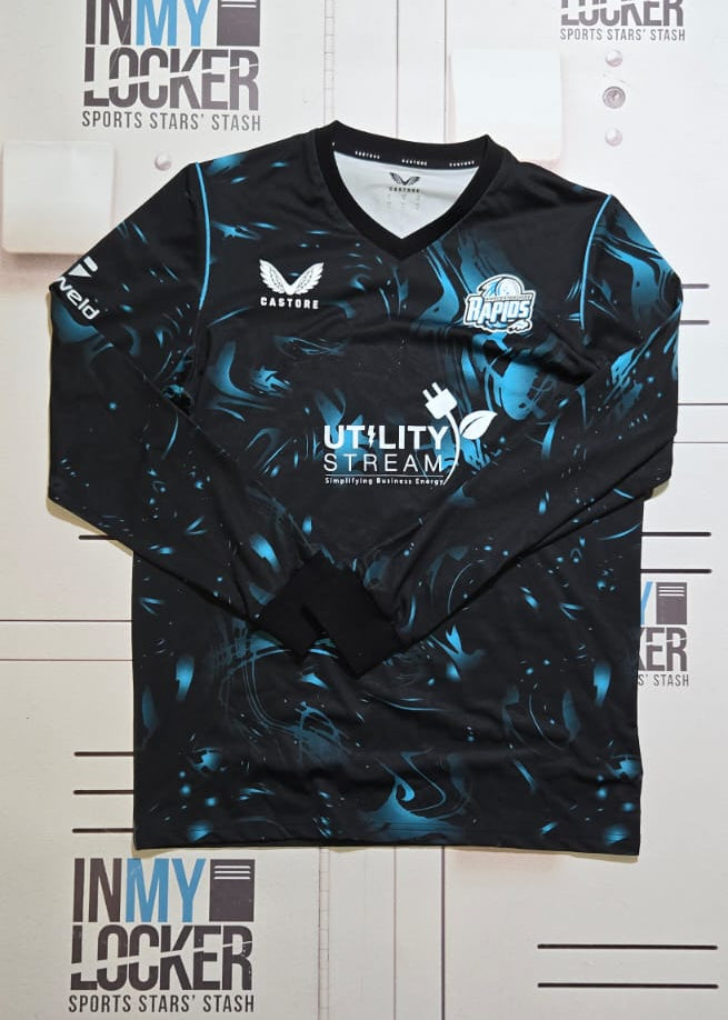 Worcestershire County Cricket Club Worcester Rapids Long Sleeve Sweatshirt [Black & Blue]