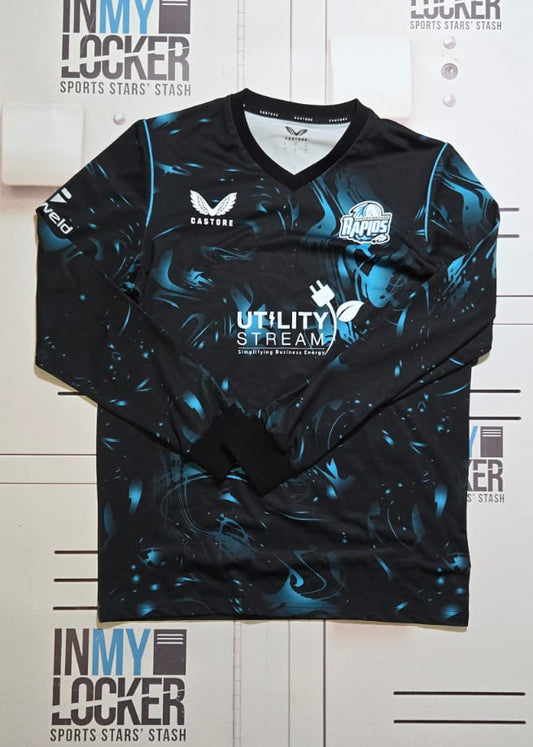 Worcestershire County Cricket Club Worcester Rapids Long Sleeve Sweatshirt [Black & Blue]