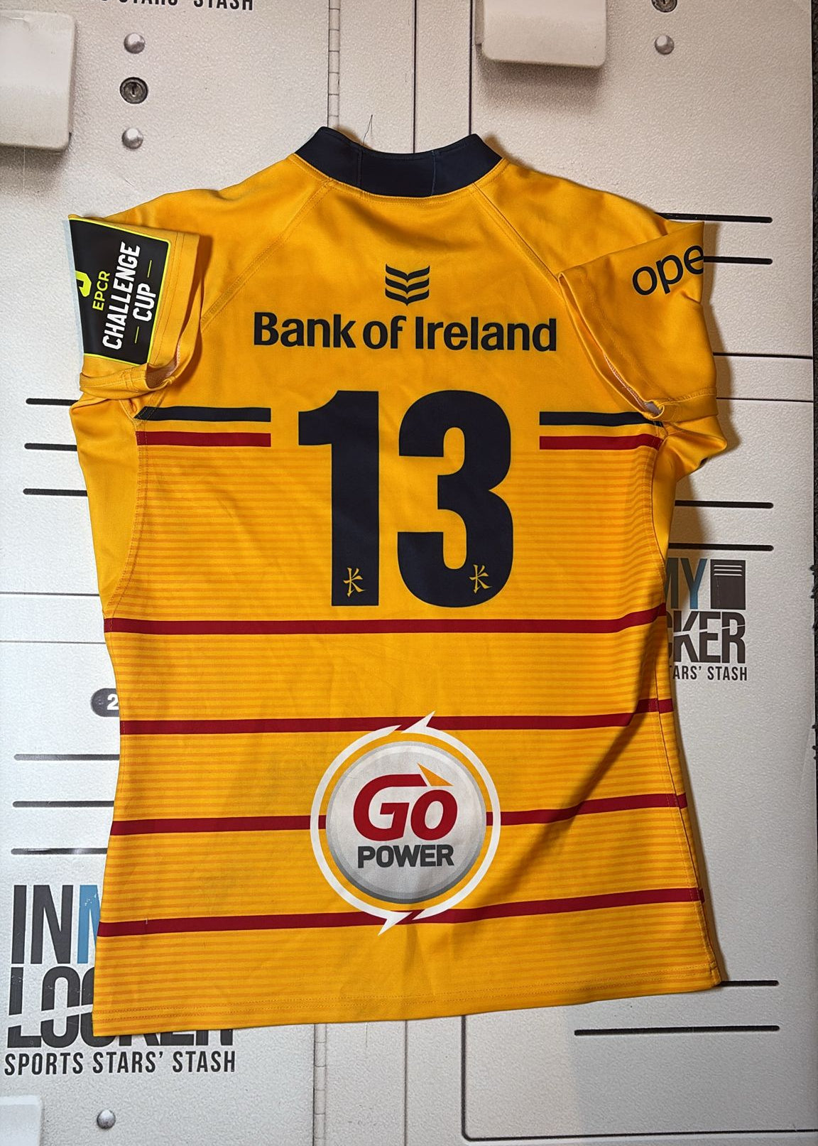Ulster Rugby - Ulster EPCR Challenge Cup Match Shirt (No.13) [Yellow]