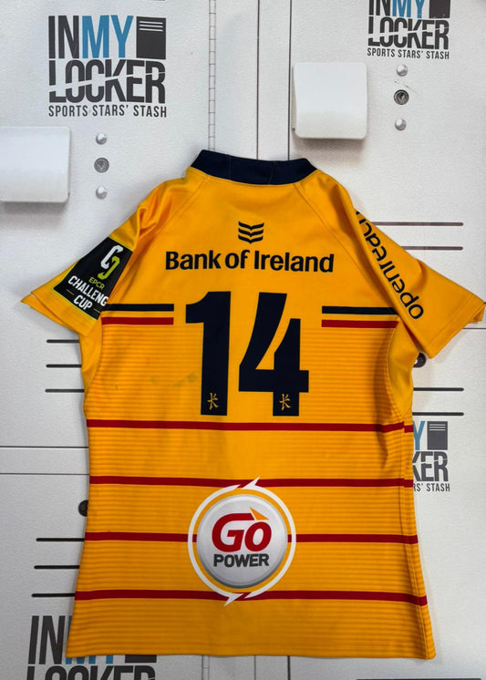 Ulster Rugby - Ulster EPCR Challenge Cup Match Shirt (No.14) [Yellow]
