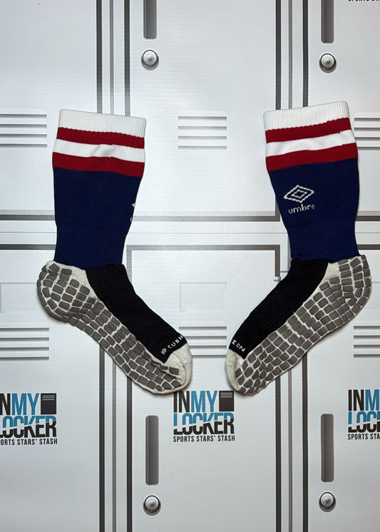 Umbro Mid Calf Grip Socks [Navy and Black]