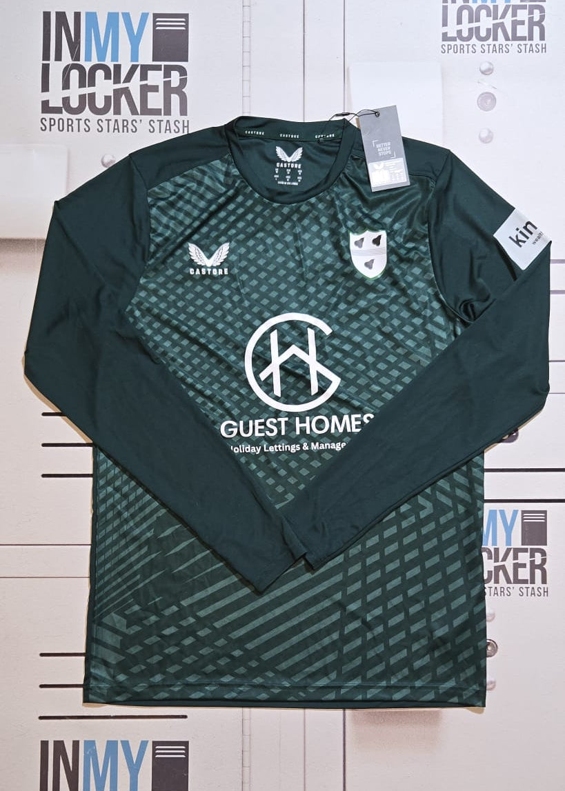 Worcestershire County Cricket Club Long Sleeve Training Shirt [Green]