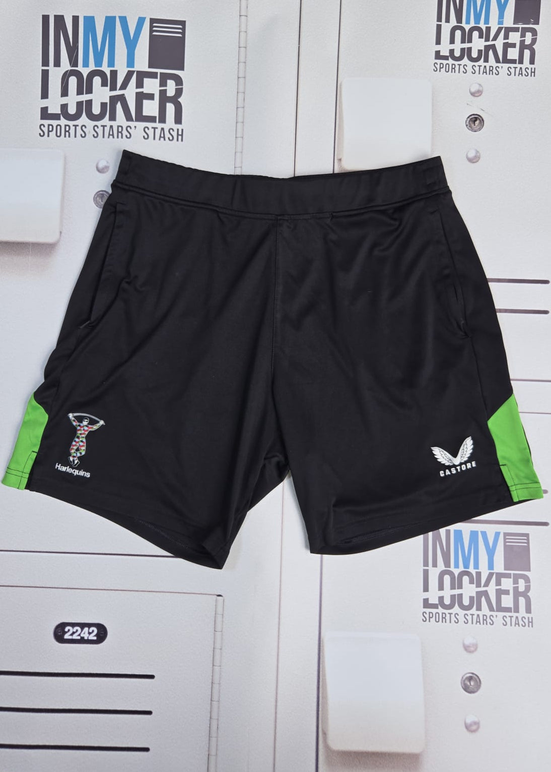Will Hobson - Harlequins Castore Gym Shorts Initialled WH [Black]