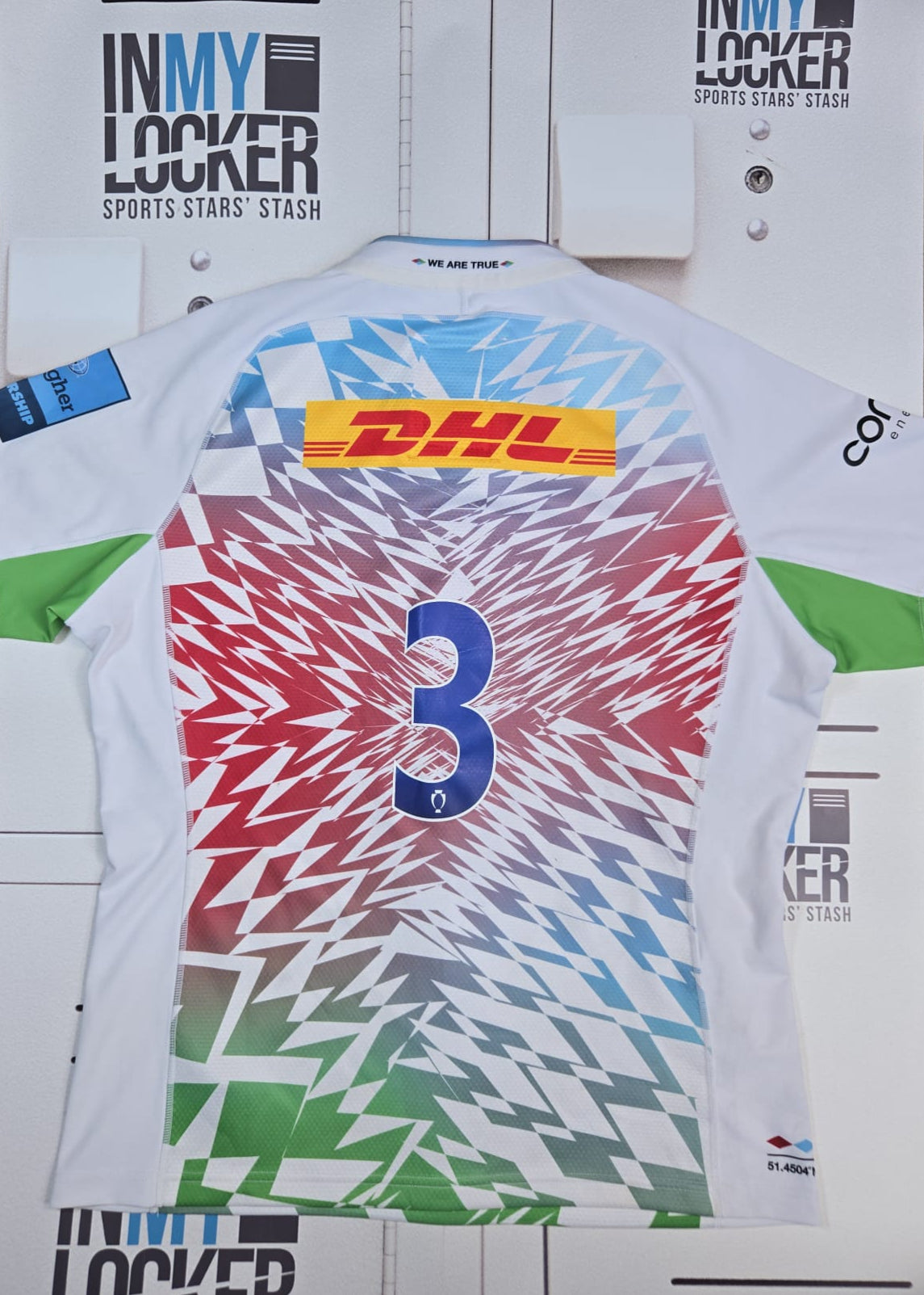 Will Hobson - Harlequins Castore Match Shirt [White, Red, Blue]