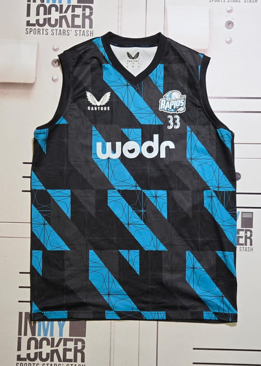 Worcester County Cricket Club Worcester Rapids Sleeveless Sweatshirt [Black & Blue]