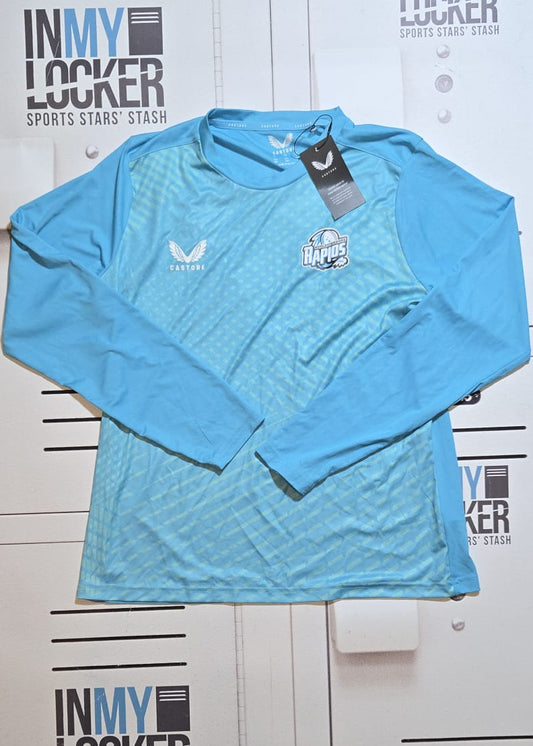 Worcestershire County Cricket Club Worcester Rapids Long Sleeve Training Shirt [Blue]