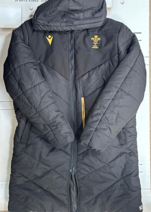 Wales Rugby - Initialled Padded Sub Rain Jacket [Black]