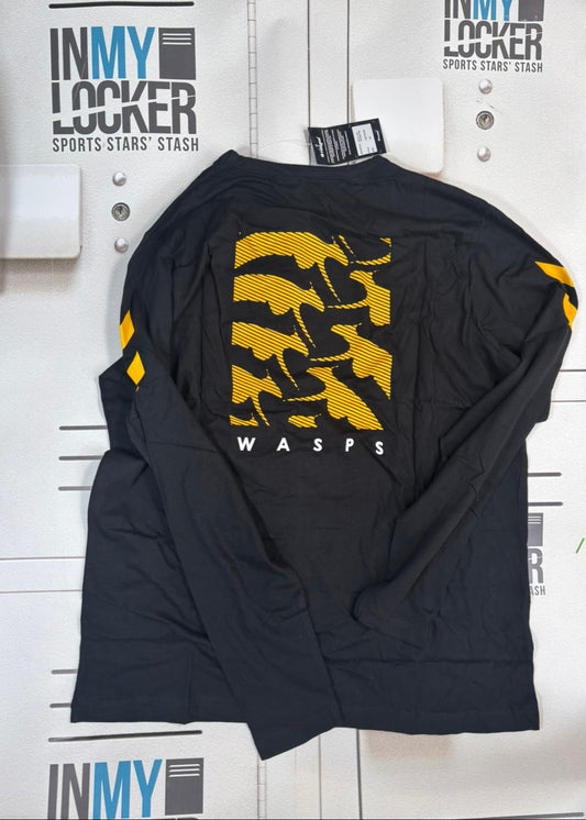 Elliott Stooke - Wasps Rugby Wasp Pattern Long Sleeve Shirt [Black]